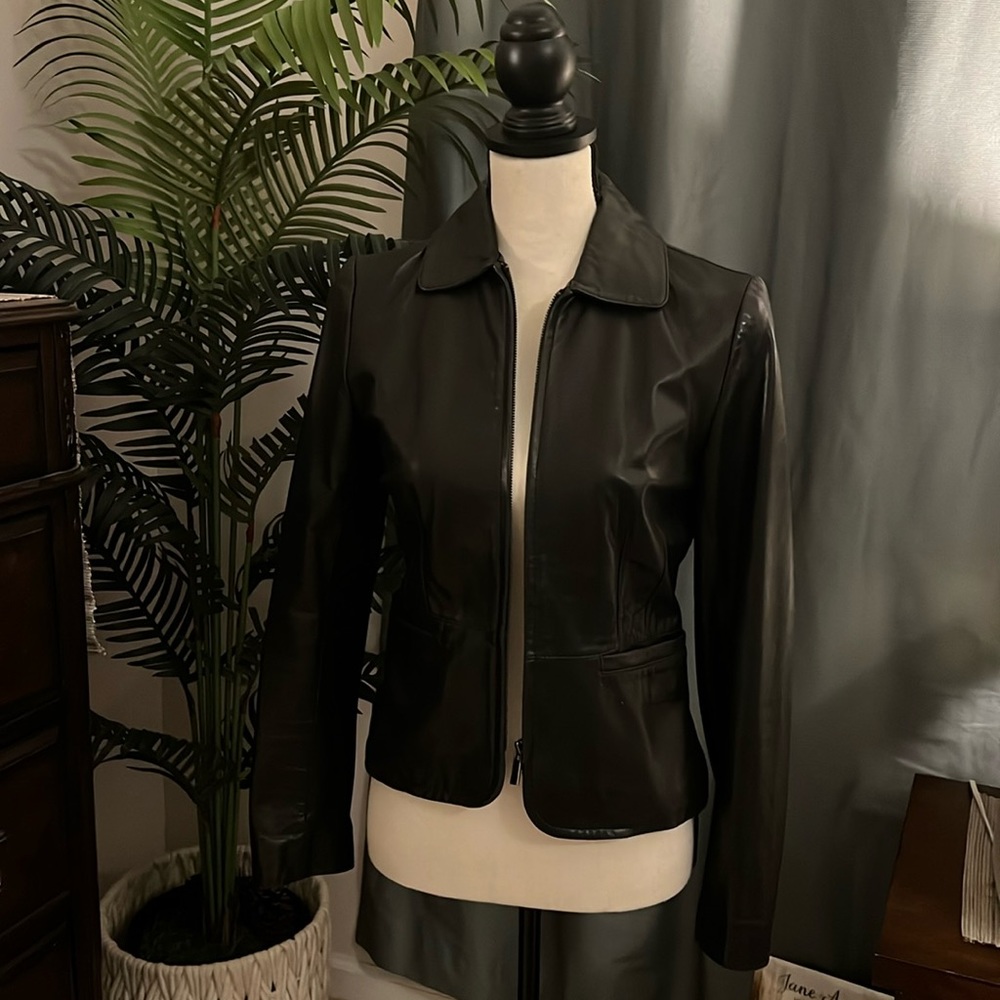 Ann Taylor leather Jacket. XS
